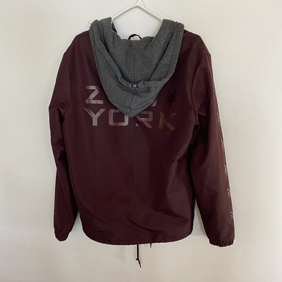 Women's Zoo York Button Up Jacket with Hood - NWOT - Picture 3 of 9